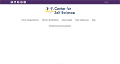 Desktop Screenshot of centerforselfbalance.com