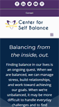 Mobile Screenshot of centerforselfbalance.com
